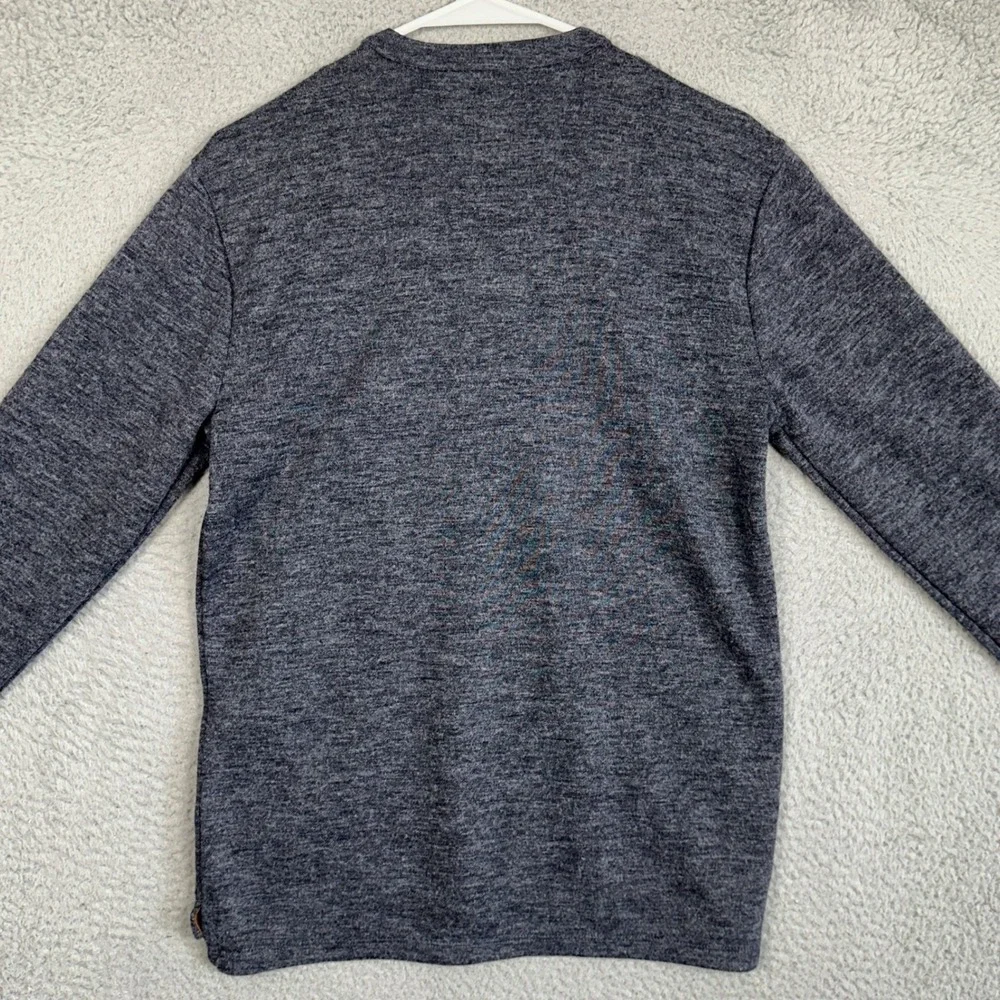 NEW Banana Republic Sweater Mens Small Gray Knit Henley Lightweight Pullover